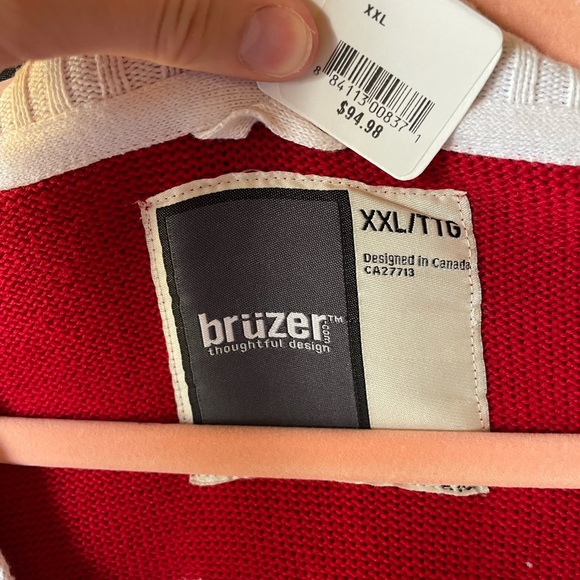 University of Maryland UMD Bruzer Red Button-Up Homecoming Terps Sweater NWT XXL - Picture 5 of 6